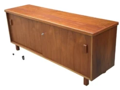 Buffet vintage Lowboard Meuble TV années 1960 Teck