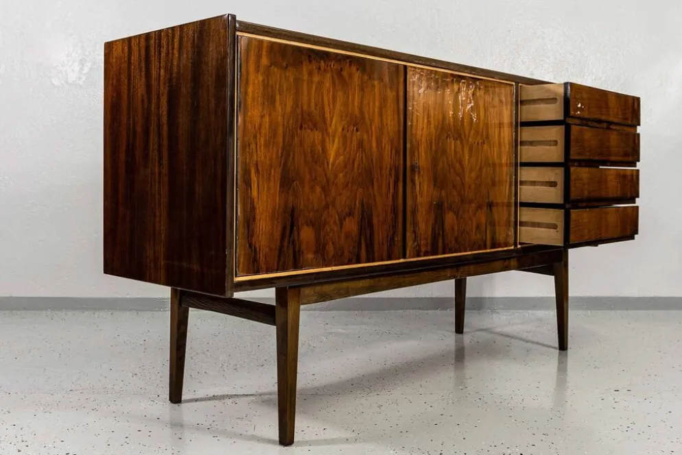 Buffet vintage par S. Albracht par BZD, Pologne, années 1970.
