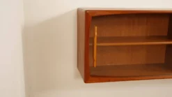Buffet vintage | Porte coulissante en verre | Flottant | 160 cm