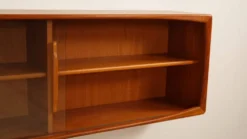 Buffet vintage | Porte coulissante en verre | Flottant | 160 cm