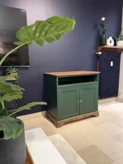Buffet vintage rénové - Collection Émeraude boisée