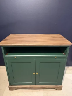 Buffet vintage rénové - Collection Émeraude boisée