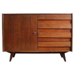 Buffet vintage U-458 de Jiří Jiroutek, Interiér Praha, Tchécoslovaquie,1972