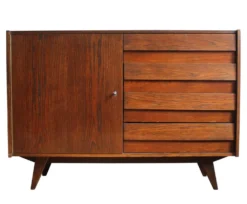Buffet vintage U-458 de Jiří Jiroutek, Interiér Praha, Tchécoslovaquie,1972
