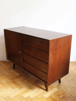 Buffet vintage U-458 de Jiří Jiroutek, Interiér Praha, Tchécoslovaquie,1972