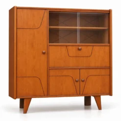 Buffet vitré, années 50-60