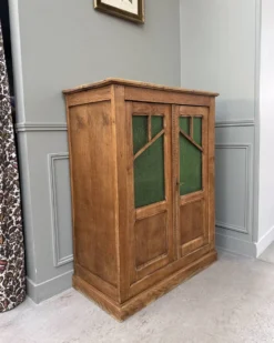 Buffet vitré Art Déco en chêne (rénové)