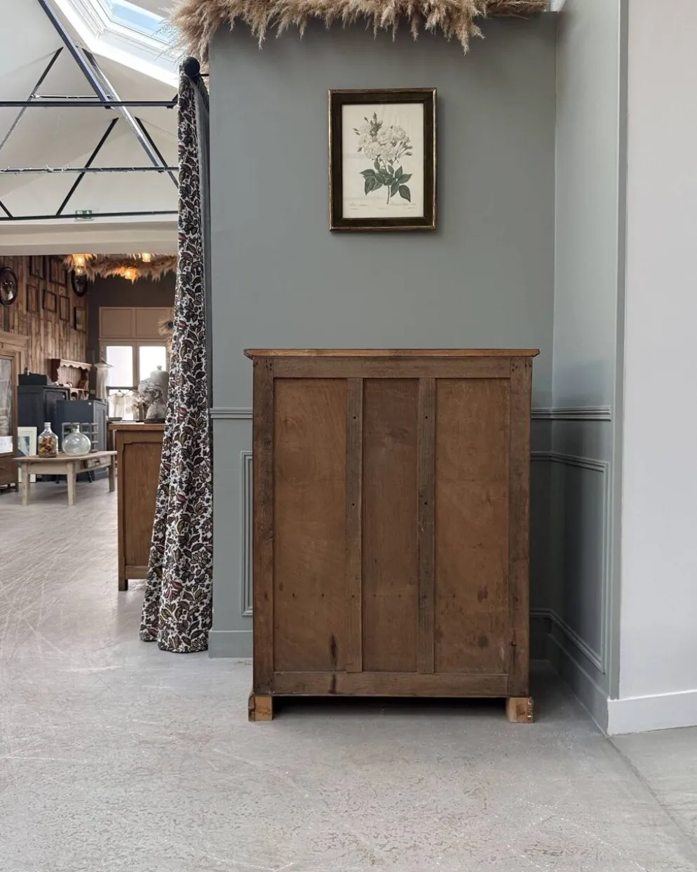 Buffet vitré Art Déco en chêne (rénové)