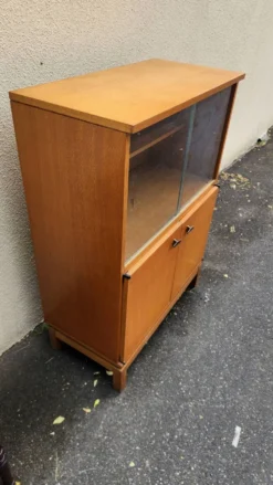 Buffet Vitrée design Marcel Gascoin Édition Alvéole Années 50