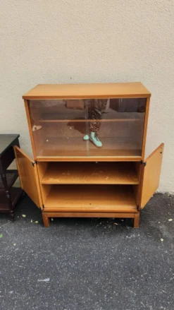 Buffet Vitrée design Marcel Gascoin Édition Alvéole Années 50