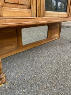 Buffet vitrine vintage art déco 1940 en chêne massif idéal meuble TV
