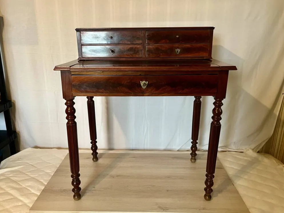 Bureau a gradins style louis philippe, acajou