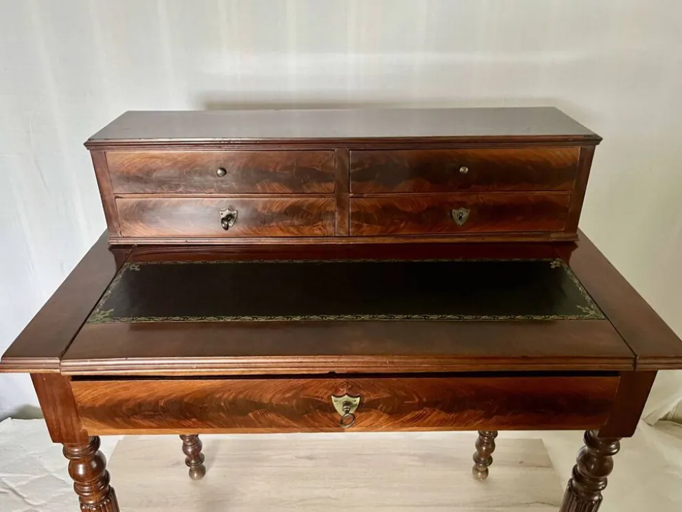 Bureau a gradins style louis philippe, acajou