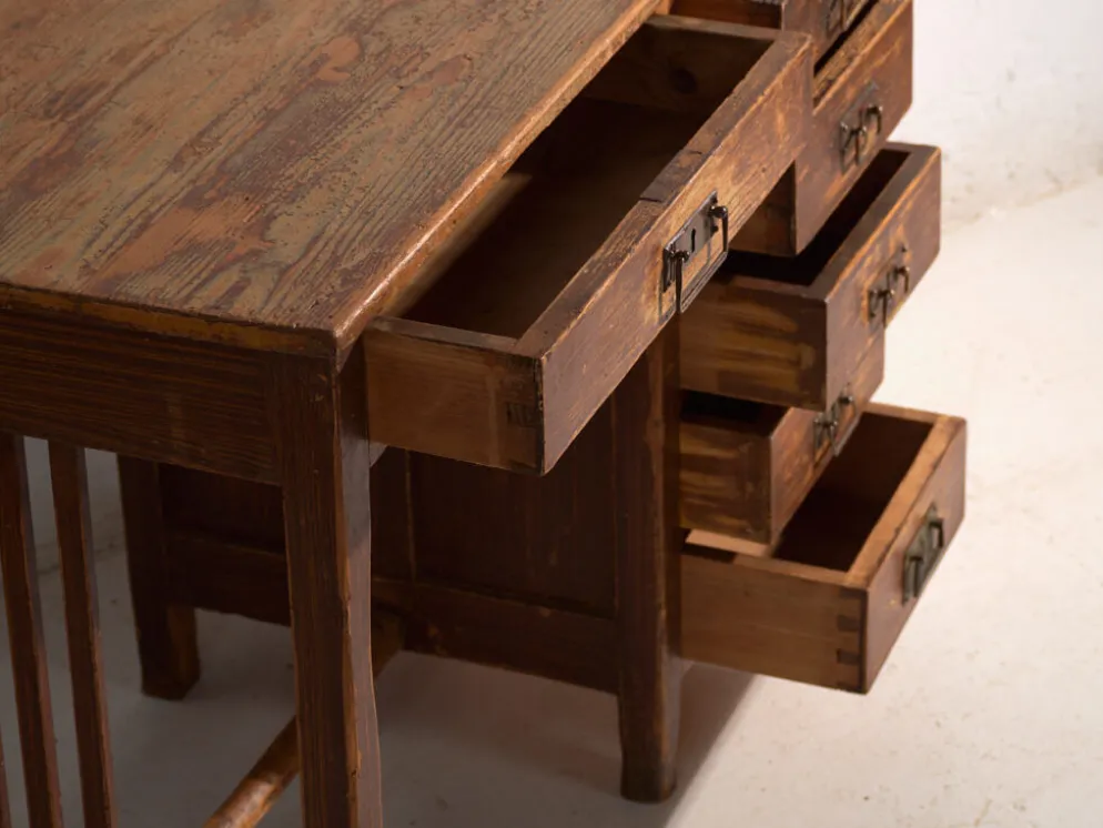 Bureau ancien en bois de sugi – Japan, Période Taishō, vers 1920