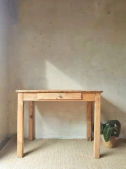 Bureau ancien en bois massif style campagne chic