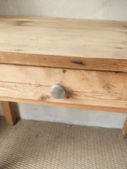 Bureau ancien en bois massif style campagne chic