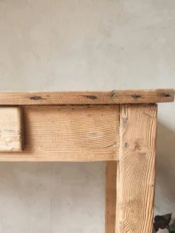 Bureau ancien en bois massif style campagne chic