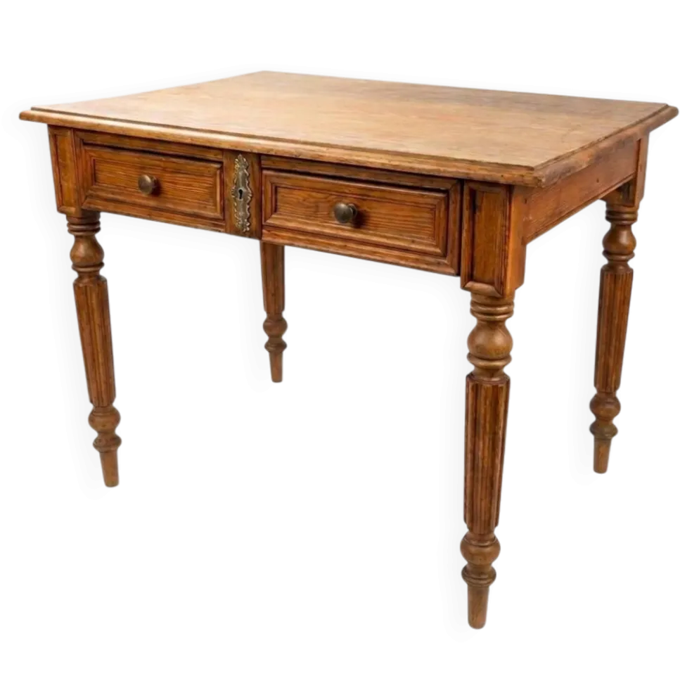 Bureau ancien en pitchpin