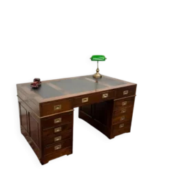 Bureau anglais classique avec cuir noir
