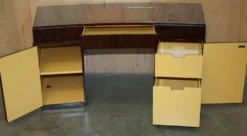 Bureau Art Déco Ralph Lauren Macassar & cuir