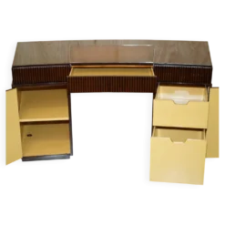 Bureau Art Déco Ralph Lauren Macassar & cuir