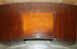 Bureau Art Déco Ralph Lauren Macassar & cuir