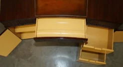 Bureau Art Déco Ralph Lauren Macassar & cuir