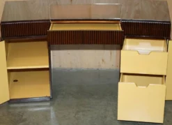 Bureau Art Déco Ralph Lauren Macassar & cuir