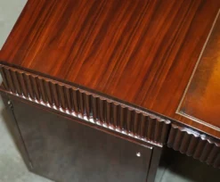 Bureau Art Déco Ralph Lauren Macassar & cuir