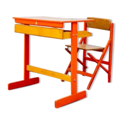 Bureau avec strapontin pour enfants Fratelli Reguitti style Italia Anni '50