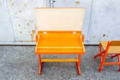 Bureau avec strapontin pour enfants Fratelli Reguitti style Italia Anni '50