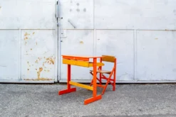 Bureau avec strapontin pour enfants Fratelli Reguitti style Italia Anni '50