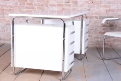 Bureau Bauhaus en acier chromé par Marcel Breuer, tchèque, années 1930