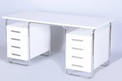 Bureau Bauhaus en acier chromé par Marcel Breuer, tchèque, années 1930