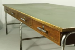 Bureau Bauhaus vintage en chêne, années 1930
