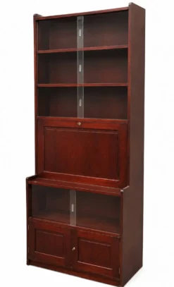 Bureau, bibliothèque vitrée, secrétaire vintage