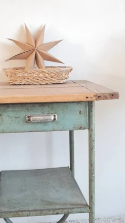 Bureau bois et métal circa années 50