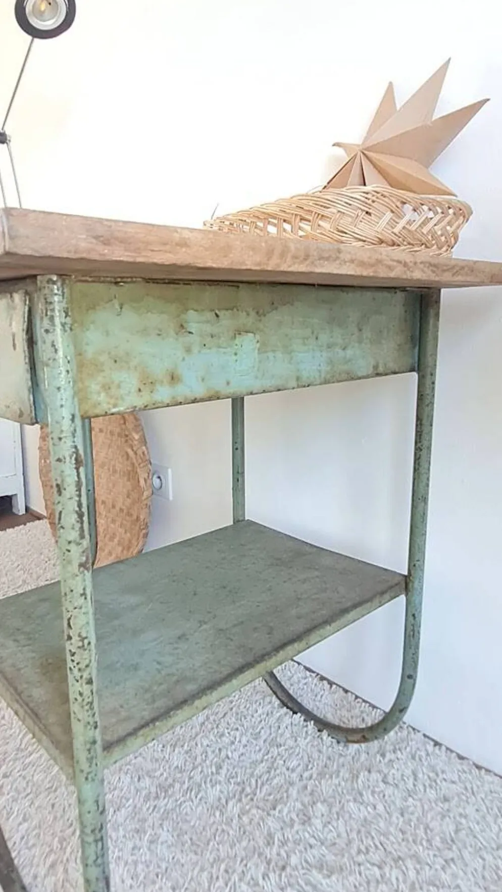 Bureau bois et métal circa années 50