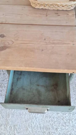 Bureau bois et métal circa années 50