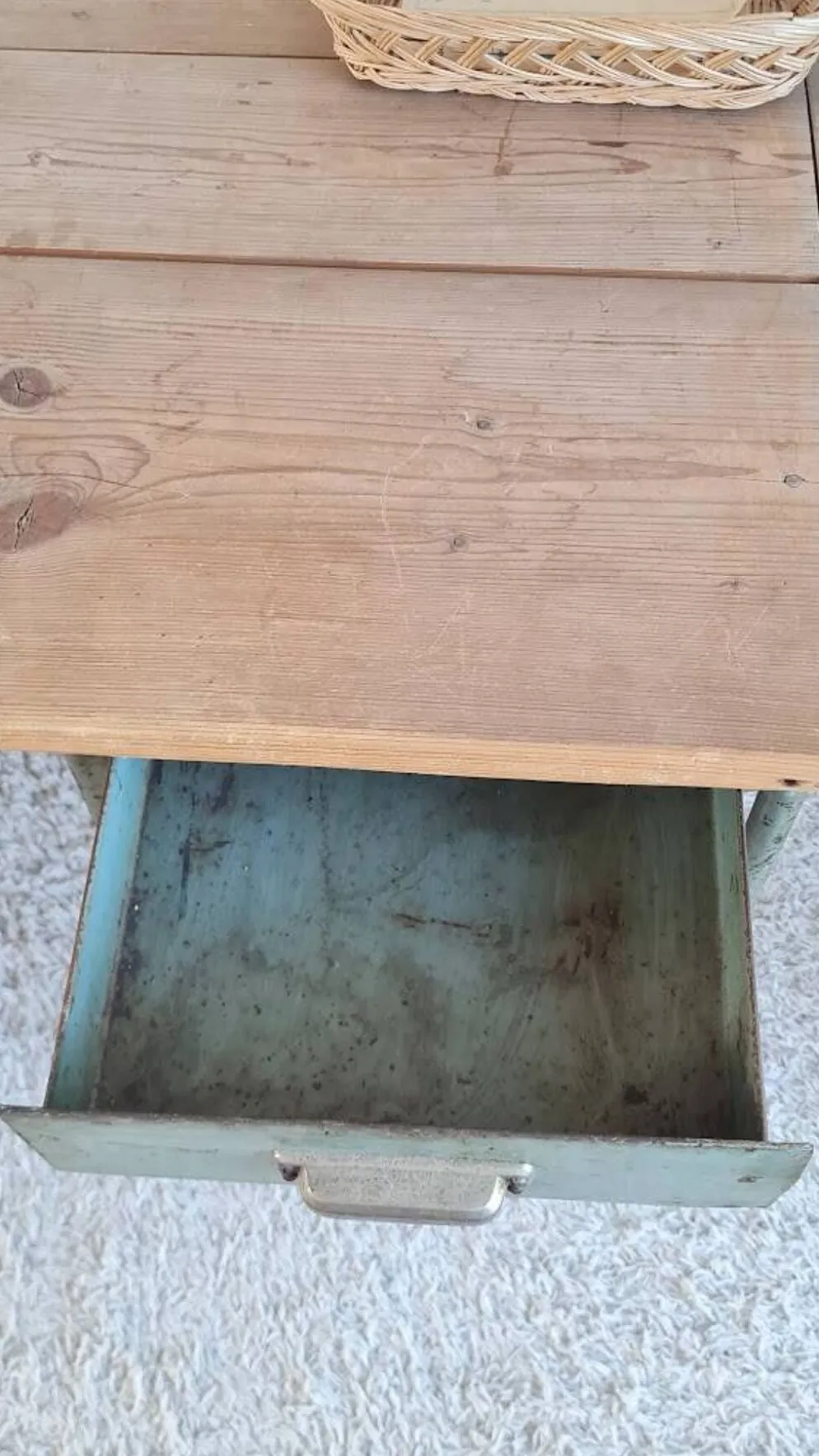 Bureau bois et métal circa années 50
