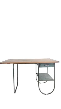 Bureau bois et métal circa années 50