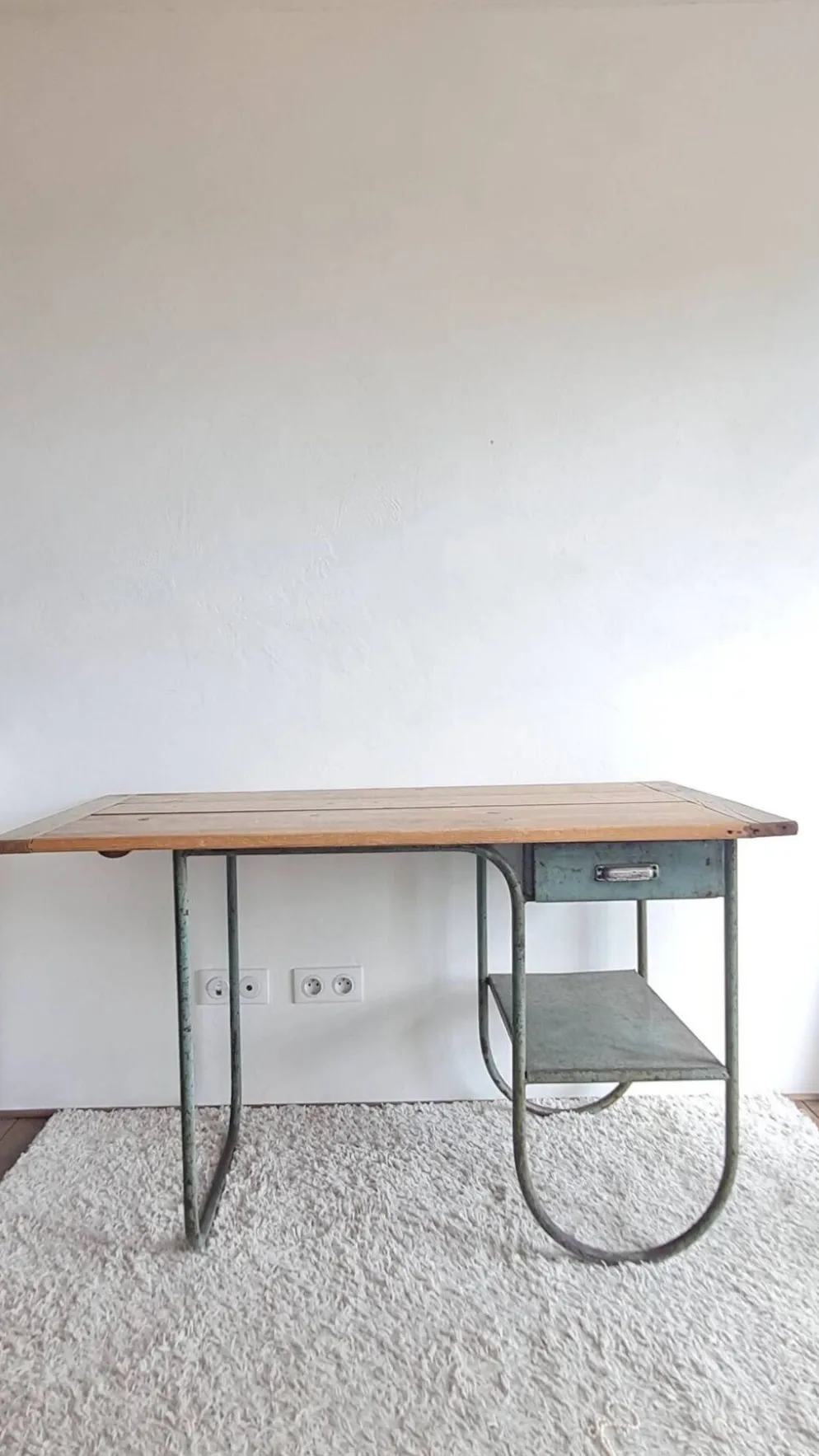 Bureau bois et métal circa années 50