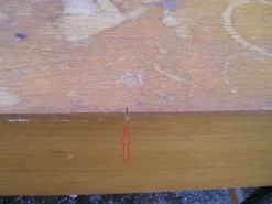 Bureau bois et métal des années 60/70