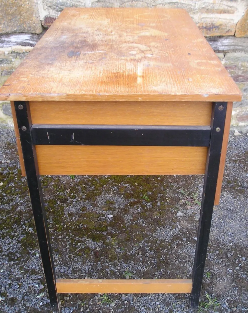 Bureau bois et métal des années 60/70