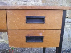 Bureau bois et métal des années 60/70