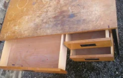 Bureau bois et métal des années 60/70