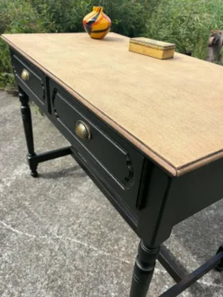 Bureau bois et noir