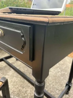 Bureau bois et noir