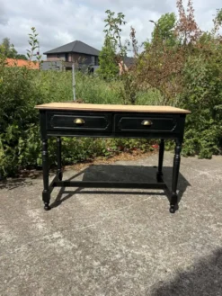 Bureau bois et noir