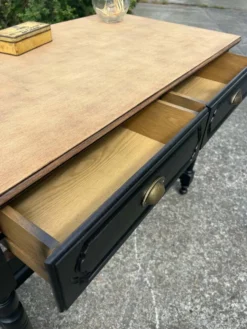Bureau bois et noir